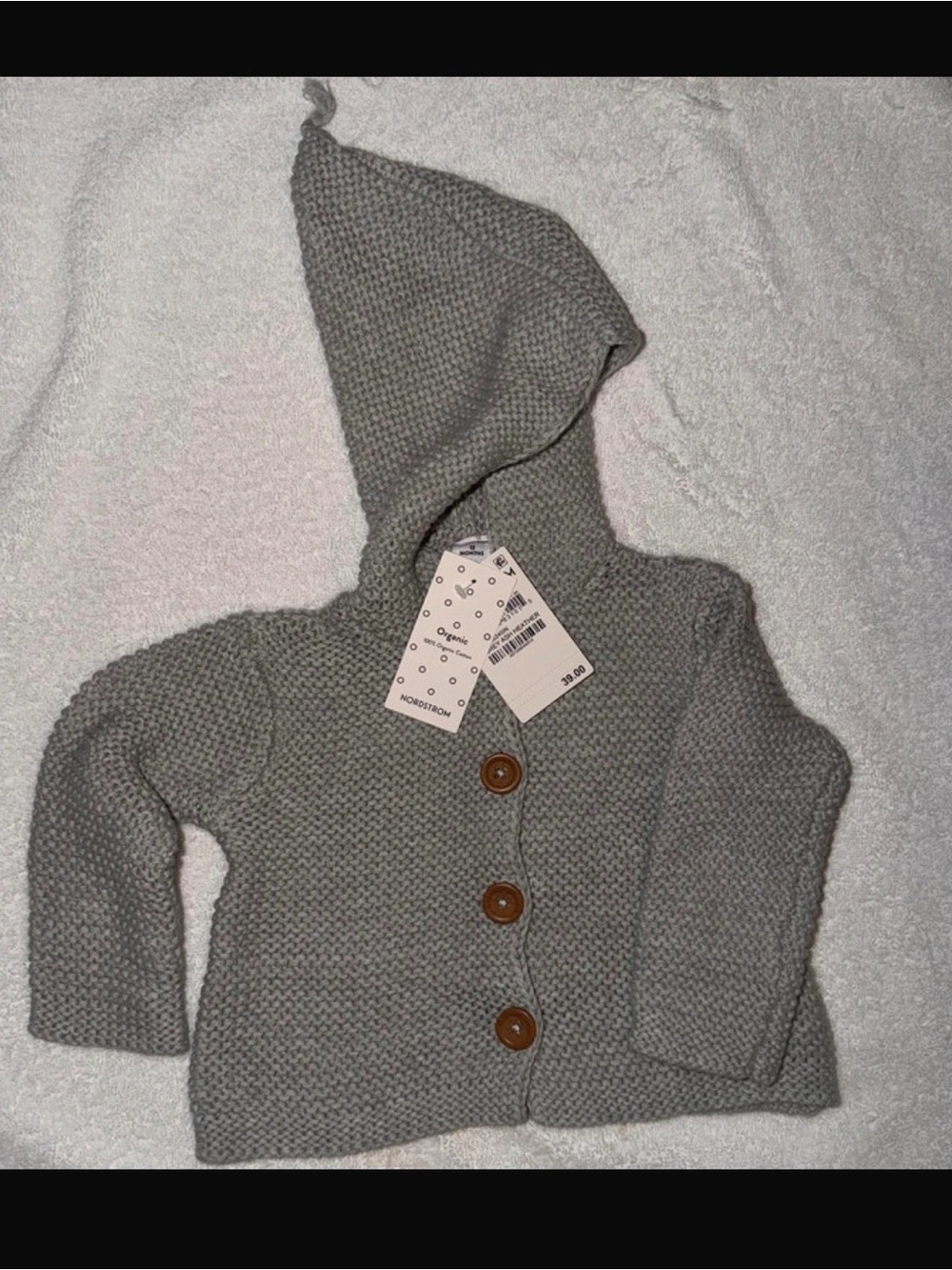 NWT Nordstrom Cotton Cardigan 12M